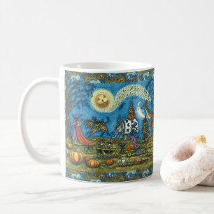 Caneca De Café HALLOWEEN PARADE Bruxa Girafa Bear Zebra Skellies
