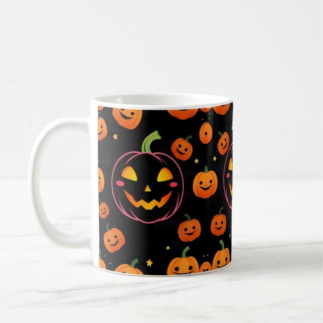 Caneca De Café Halloween Pumpkin Vibes (Esquerda)