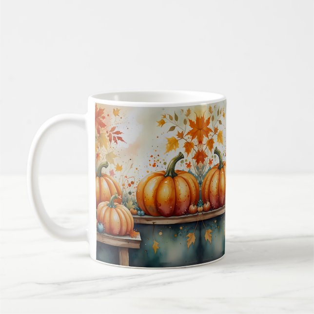 Caneca De Café Halloween Pumpkin Vibes (Esquerda)