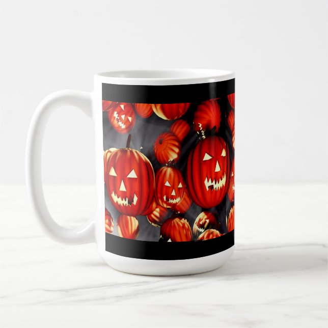 Caneca De Café Halloween Pumpkins (Esquerda)
