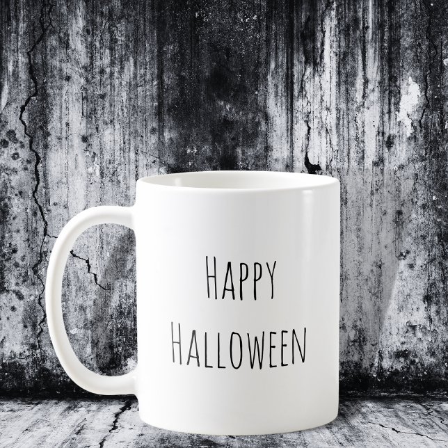 Caneca De Café Halloween Simple Spooky (Criador carregado)