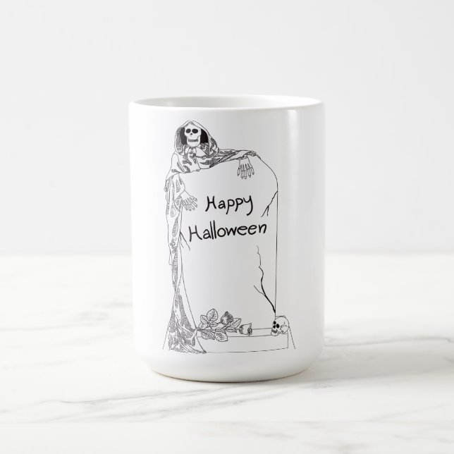 CANECA DE CAFÉ HALLOWEEN SKELETON (Centro)