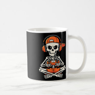Caneca De Café Halloween Skeleton Gamer Video Gaming Boys Men Kid