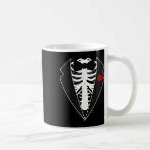 Caneca De Café Halloween Skeleton Tuxedo Costume
