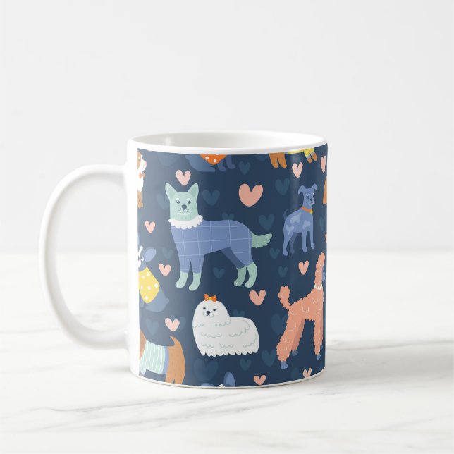 Caneca De Café Halloween Spiders Web: Padrão Invisível (Esquerda)
