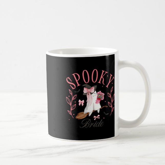 Caneca De Café Halloween Spooky Ghost Bride Chelorette Último Boo (Direita)