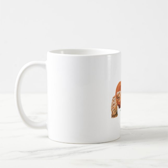 Caneca De Café Halloween Tortoise Pumpkin (Esquerda)