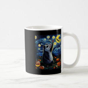 Caneca De Café Halloween Van Gogh' Starry Night Ogambm Pumpkins
