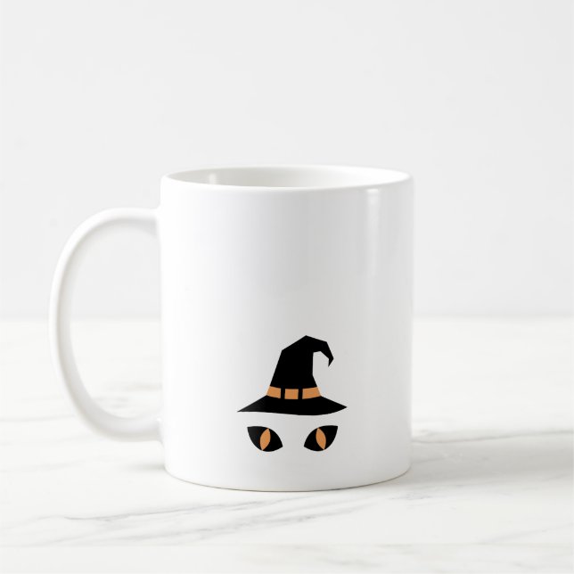 Caneca De Café Halloween witchy cat (Esquerda)