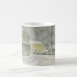 Caneca De Café Halstead Road em Snow (por Eric Ravilious)