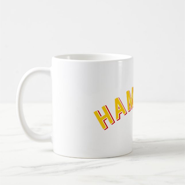 Caneca De Café Hamburgo, Alemanha Vintage Arch (Esquerda)