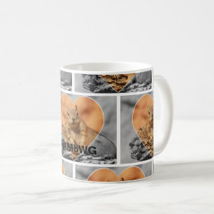Caneca De Café HAMbWG - Mug de Café - Esquilo com Corações