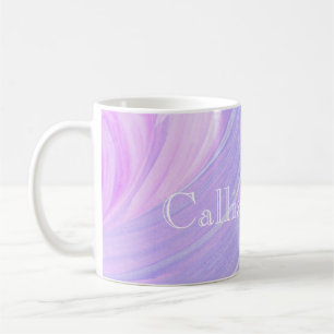 Caneca De Café HAMbyWG - Coffee Mug - Violet Pink Swirl