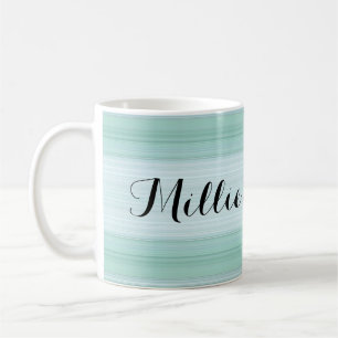 Caneca De Café HAMbyWG - Mug de Café - Gradiente Aqua w Nome