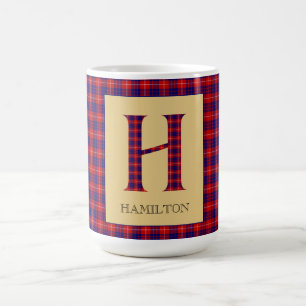 Caneca De Café Hamilton Tartan Monograma H