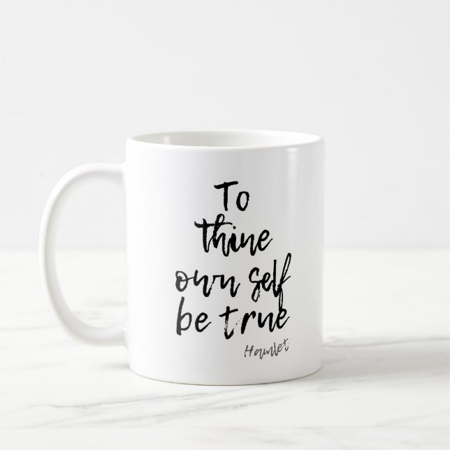 CANECA DE CAFÉ HAMLET SHAKESPEARE VERDADEIRAMENTE PARA AUTOCOTAÇÃ (Esquerda)