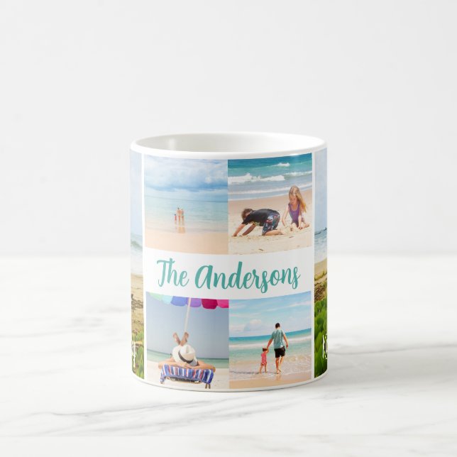 Caneca De Café Hanalei Bay Kauai Beach & Boats 4 Photo Viagem (Centro)