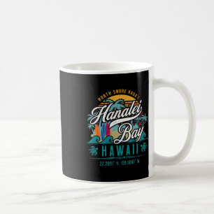 Caneca De Café Hanalei Byy North Shore Kauai Havaí Retro Sol Sol