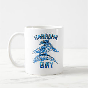 Caneca De Café Hanauma Bay Hawaii Vacinação Golfinhos Tribais
