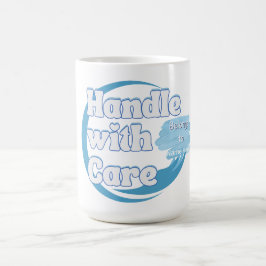 Caneca De Café Handle With Care – Belongs to 'Name' Personalized