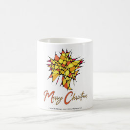 Caneca De Café Handmade Christmas Cup with Star Graphic