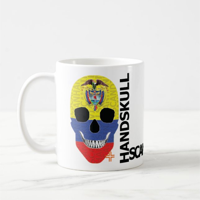 Caneca De Café HANDSKULL Colombia Classic Mug O4 (Esquerda)