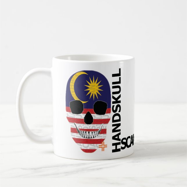 Caneca De Café HANDSKULL Malásia Classic Mug O4 (Esquerda)