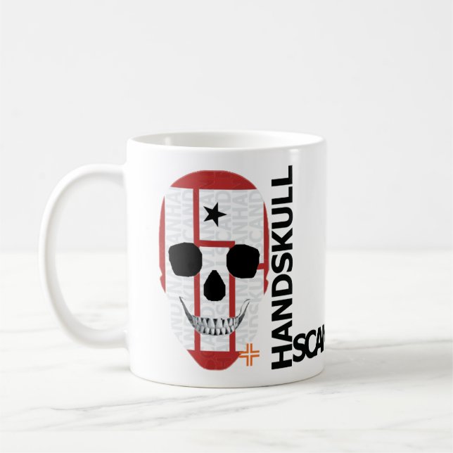 Caneca De Café HANDSKULL Nine Inchs Loucos Classic Mug O4 (Esquerda)