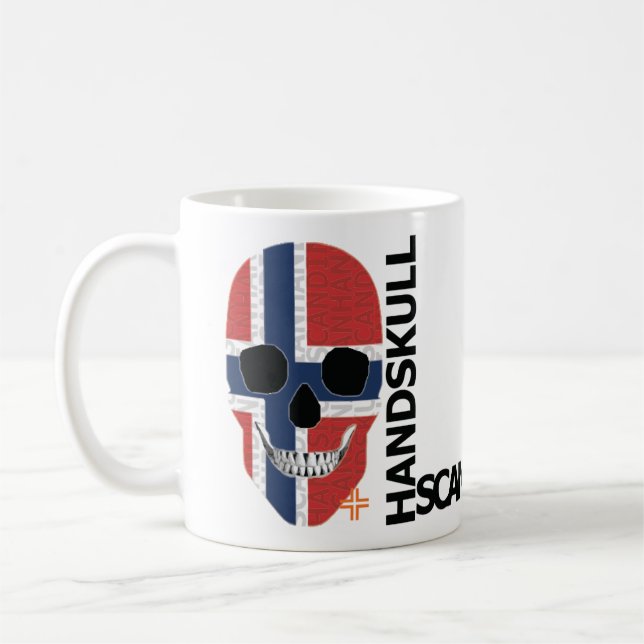 Caneca De Café HANDSKULL Norway Classic Mug O4 (Esquerda)