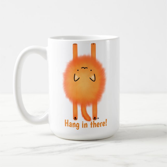 Caneca De Café Hang in there cat (Esquerda)