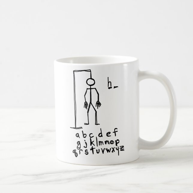 Caneca De Café Hangman olá! (Direita)