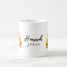Caneca De Café Hanna Hebrew Significa Grace Rainbow Sunflower Boh
