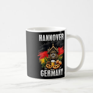 Caneca De Café Hannover Alemanha Souvenir German Flag Viagem