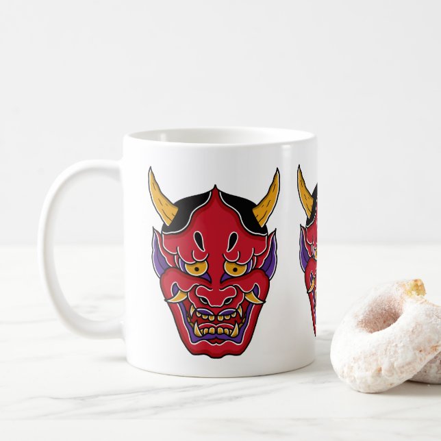 Caneca De Café Hannya (般 若 の 面) (Com Donut)