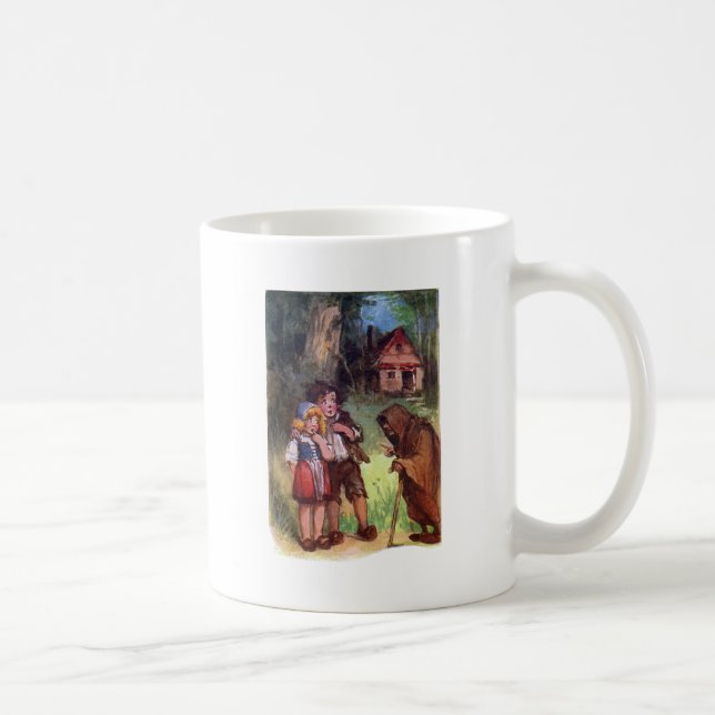 Caneca De Café Hansel e Gretel encontram a bruxa (Direita)