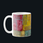 Caneca De Café Hanukkah Funky Time Menorahs<br><div class="desc">Hanukkah "Menorás do Tempo Funky" Design Chanukah Mug. Personalize excluindo o texto e adicionando sua própria mensagem. Use seu estilo, cor e tamanho de fonte favoritos. Obrigados para parar e comprar. Feliz Chanukah/Hanukkah! Crie um simples presente adicionando alguns doces à caneca, embrulhe-a em celofane e amarre-a com um arco. Aproveite!...</div>