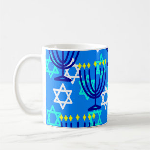 Caneca De Café Hanukkah Menorahs