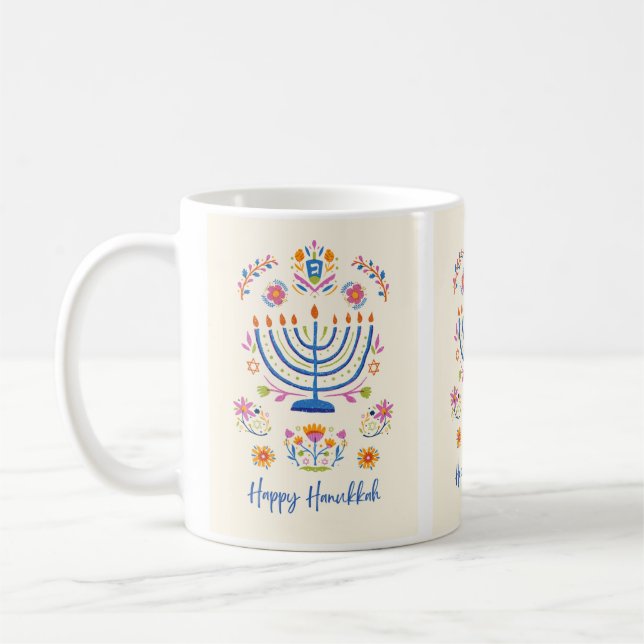 Caneca De Café Hanukkah, minnorah (Esquerda)