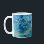 Caneca De Café Hanukkah Mug Design<br><div class="desc">Uma caneca de Hanukkah colorida. design Chanukah Mug "Colorida, Dourada/Blues". Personalize apagando o texto, "Querido Bubbie, nós te amamos! Dana, Sarah e Daniel" e acrescentando sua própria mensagem. Use seu estilo, cor e tamanho de fonte favoritos. Design elemento, "Happy Chanukah" pode ser movido, redimensionado e excluído. O design de 3...</div>