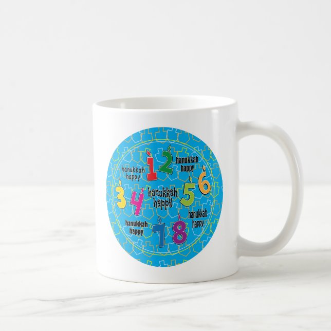 Caneca De Café Hanukkah Mug Personalize (Direita)