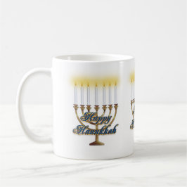 Caneca De Café Hanukkah velas assombram menorah