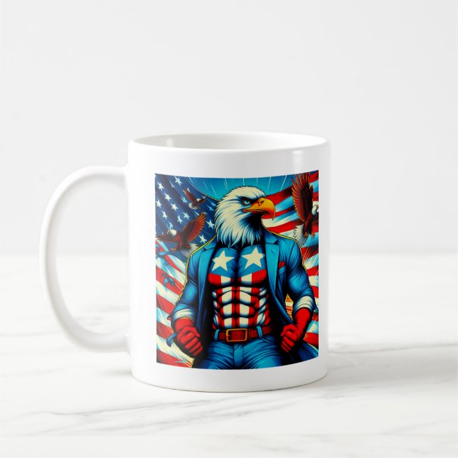 Caneca De Café Happy 4 JULY T-shirt (Esquerda)