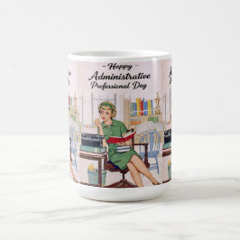 Caneca De Café Happy Administrative Professional Day - Retro