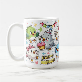 Caneca De Café Happy Birthday   Collection  Design