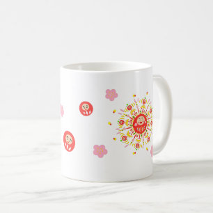 Caneca De Café Happy Daruma Sun Mug