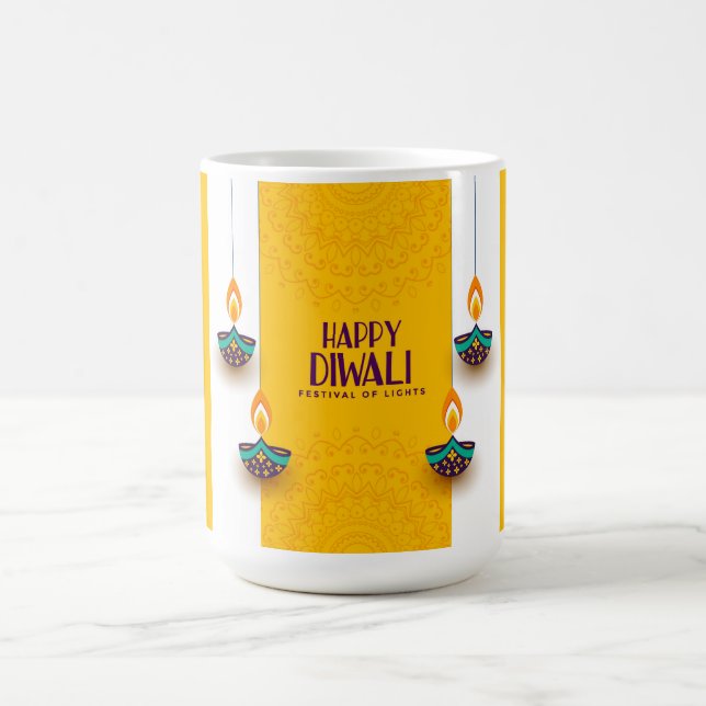 Caneca De Café Happy Diwali (Centro)
