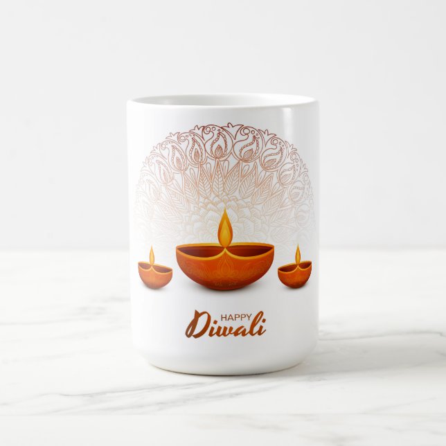 Caneca De Café Happy Diwali Coffee Mug (Centro)