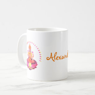 Caneca De Café Happy Diwali - Deepalavi Lakshmi Goddese 1