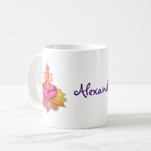 Caneca De Café Happy Diwali - Deepalavi Lakshmi Goddese 4