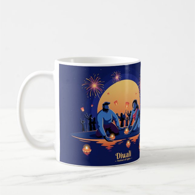 Caneca De Café Happy Diwali Mug (Esquerda)
